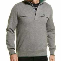 Discount 👍 Brooks Brothers 1/2-Zip Mock Pullover for men 🧨