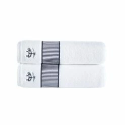 Buy ✨ Brooks Brothers Fancy Border 2 pcs Bath Towels 👏