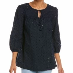 Top 10 👍 Brooks Brothers Eyelet Blouse for 👩 women ✔️