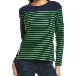 Budget 🎁 Brooks Brothers Mariner Stripe Top for 👩 women 🛒