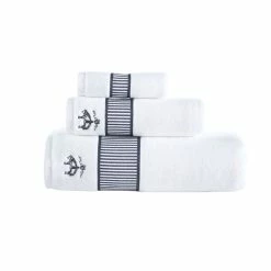 New ๐คฉ Brooks Brothers Fancy Border 3 pcs Towel Set ๐