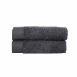 Coupon 🎁 Brooks Brothers Solid Signature 2 pcs Bath Towels ⭐