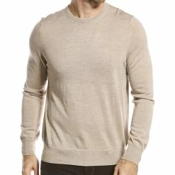 Best deal 🥰 Brooks Brothers Merino Wool Crewneck Sweater for men 👏