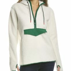 New 😍 Brooks Brothers Teddy Fleece 1/2-Zip Pullover for 👩 women 🌟