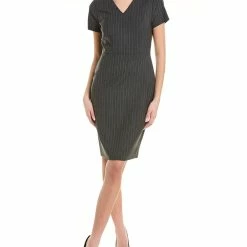Budget 🌟 Brooks Brothers Explorer Wool-Blend Sheath 👗 Dress for 👩 women ⭐