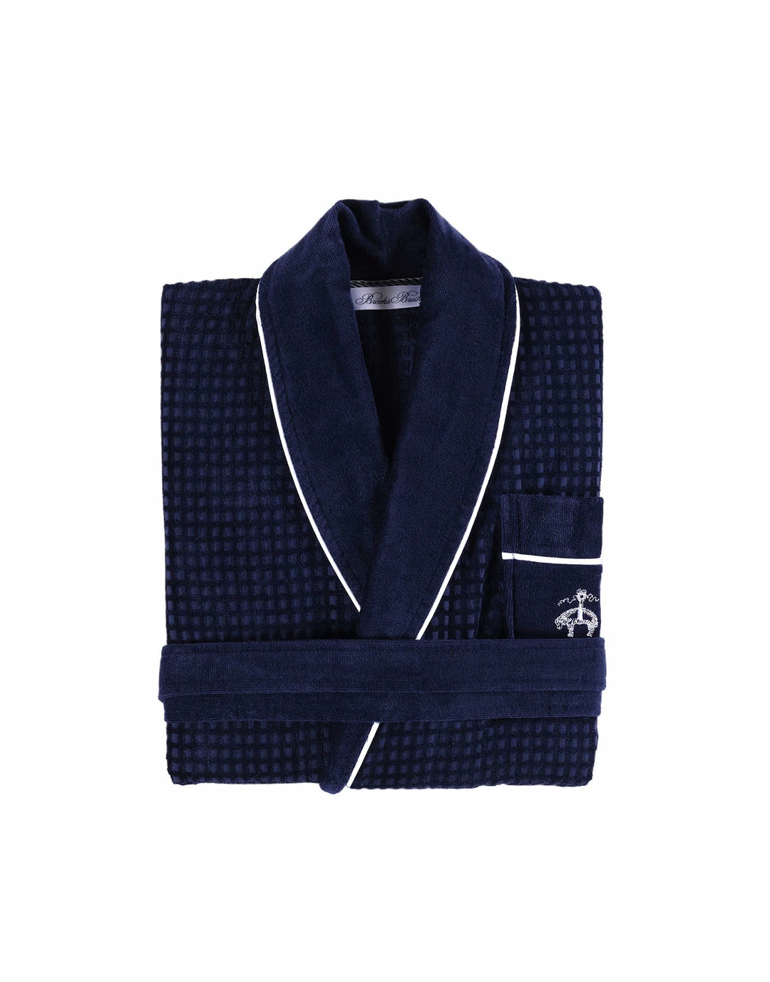 Outlet ๐ Brooks Brothers Waffle Terry Bathrobe for men ๐ - Image 3
