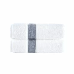 New โค๏ธ Brooks Brothers Ottoman Rolls 2 pcs Bath Towels ๐ฅฐ