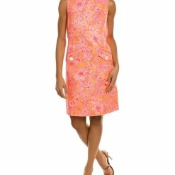 New 💯 Brooks Brothers Outline Floral Shift 👗 Dress for 👩 women ✨