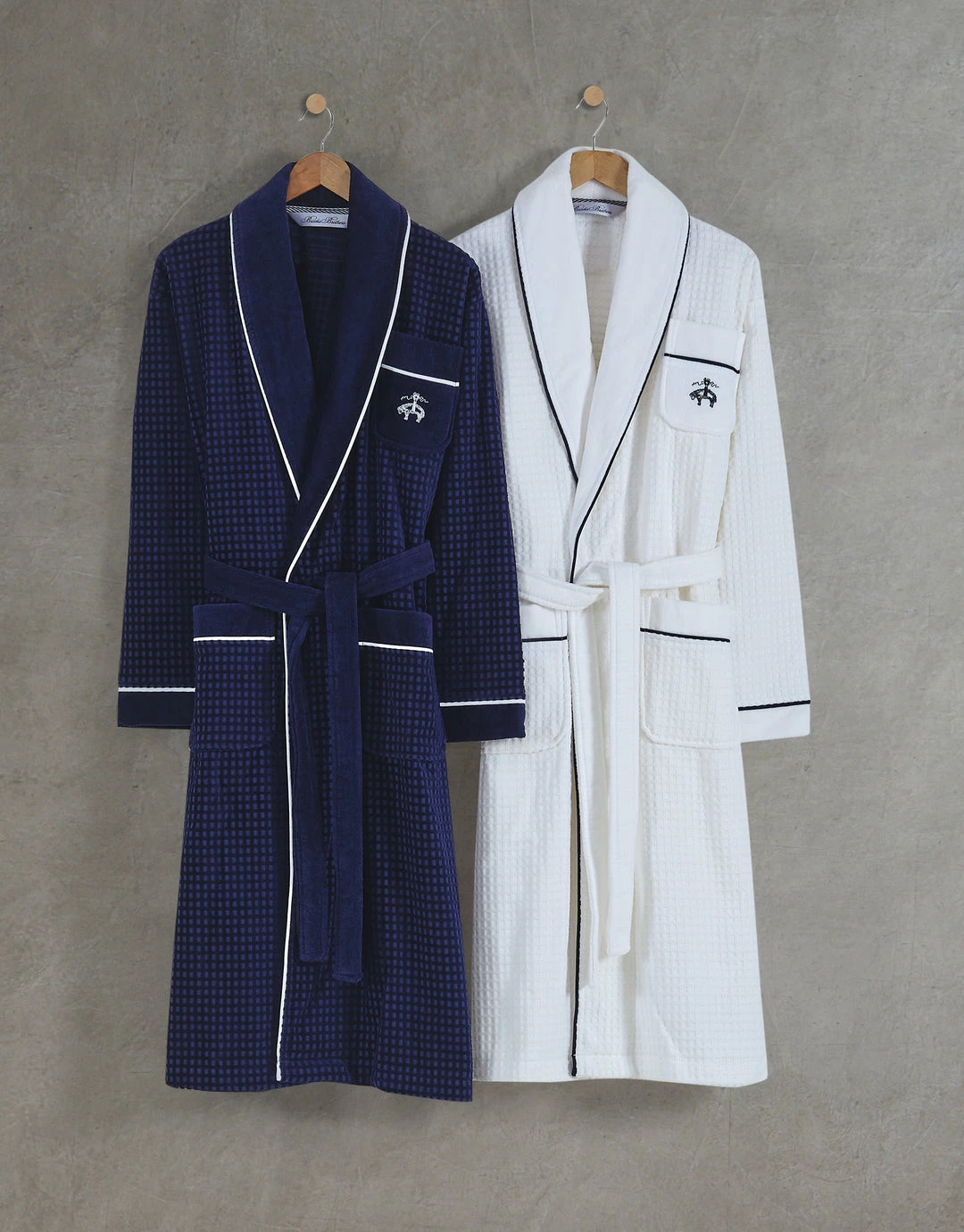Outlet ๐ Brooks Brothers Waffle Terry Bathrobe for men ๐ - Image 2