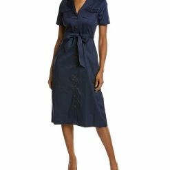 Best deal 🔔 Brooks Brothers Belted 👕 Shirtdress for 👩 women 😍