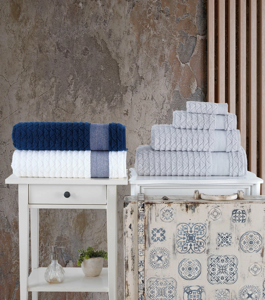 Best Sale 🌟 Brooks Brothers Herringbone 4 pcs Hand Towels 🔔 - Image 5