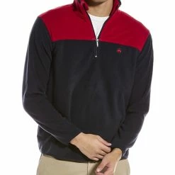 New 🧨 Brooks Brothers Polar Fleece 1/4-Zip Pullover for men 🔥