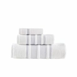 Best deal 😀 Brooks Brothers Contrast Border 3 pcs Towel Set 🔥