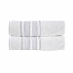 Flash Sale 🎁 Brooks Brothers Contrast Border 2 pcs Bath Sheets 🥰