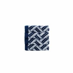 New ๐ Brooks Brothers Criss Cross Stripe 4 pcs Wash Towels โ๏ธ