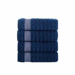 Best Sale 🌟 Brooks Brothers Herringbone 4 pcs Hand Towels 🔔