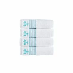 Best deal 💯 Brooks Brothers Rope Stripe Border 4 pcs Hand Towels 👏