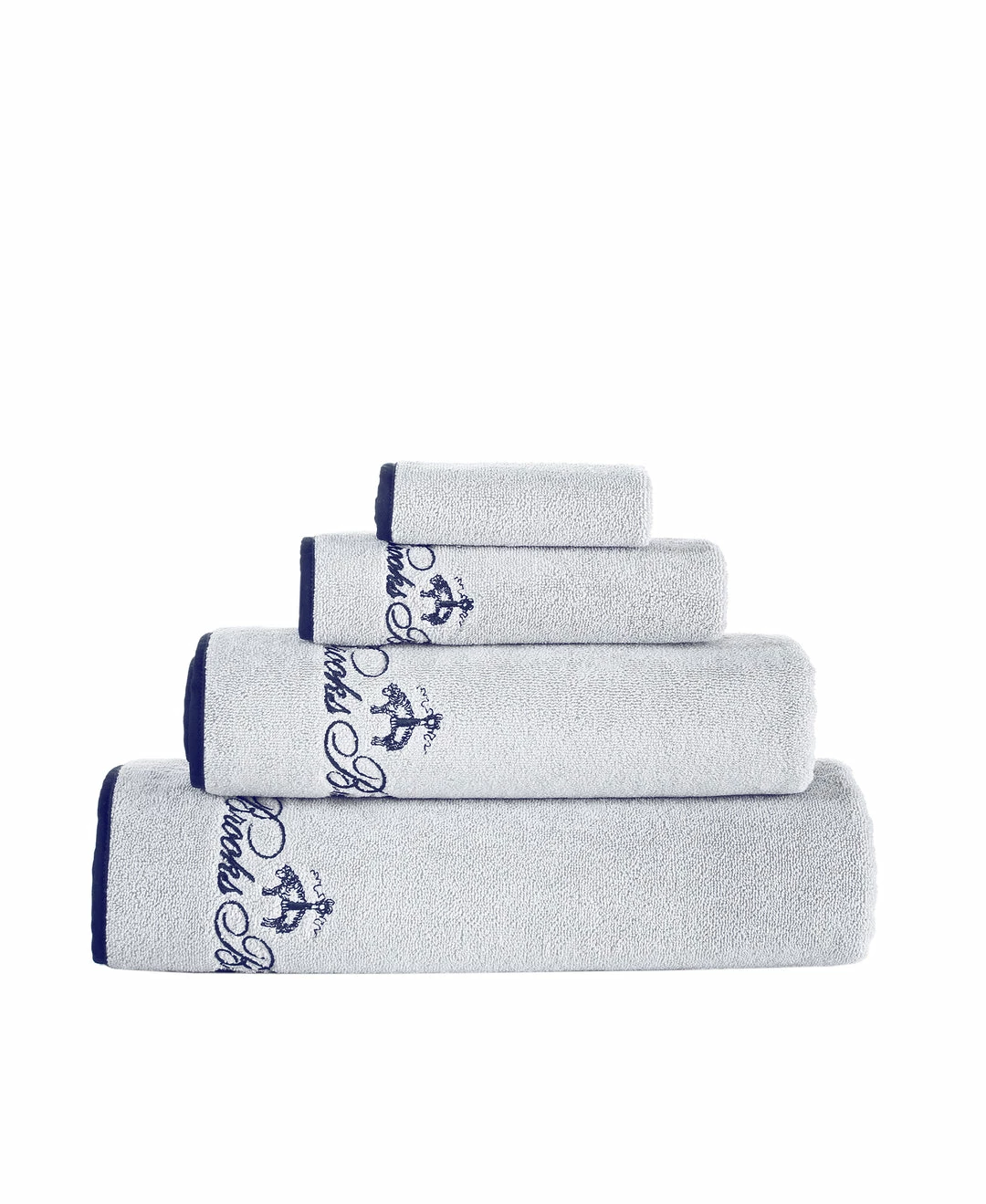 Cheap 🥰 Brooks Brothers Contrast Frame 3 pcs Towel Set 🥰 - Image 3