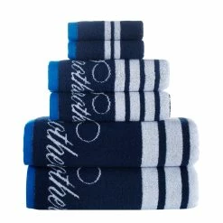 Best Sale 🤩 Brooks Brothers Nautical Blanket Stripe 6 pcs Towel Set 😍