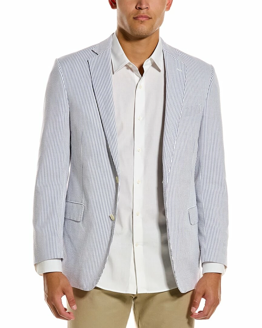 Budget โญ Brooks Brothers Seersucker Regent Fit Wool Blazer for men ๐