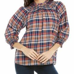 Buy 🤩 Brooks Brothers Popover Blouse for 👩 women 🔔