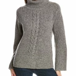 Cheap 🔔 Brooks Brothers Donegal Turtleneck Wool Sweater for 👩 women ⌛